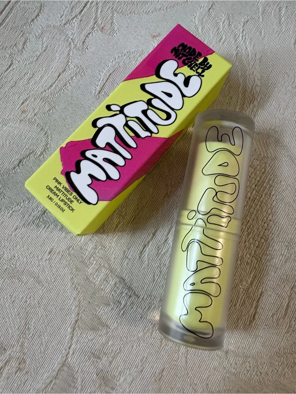 Made by Mitchell Mattitude Lipstick in Pink Vibes Only BNIB